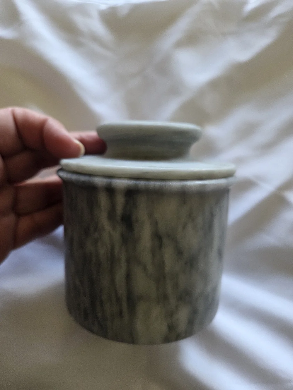 Crate & Barrel | Marble Butter Bell